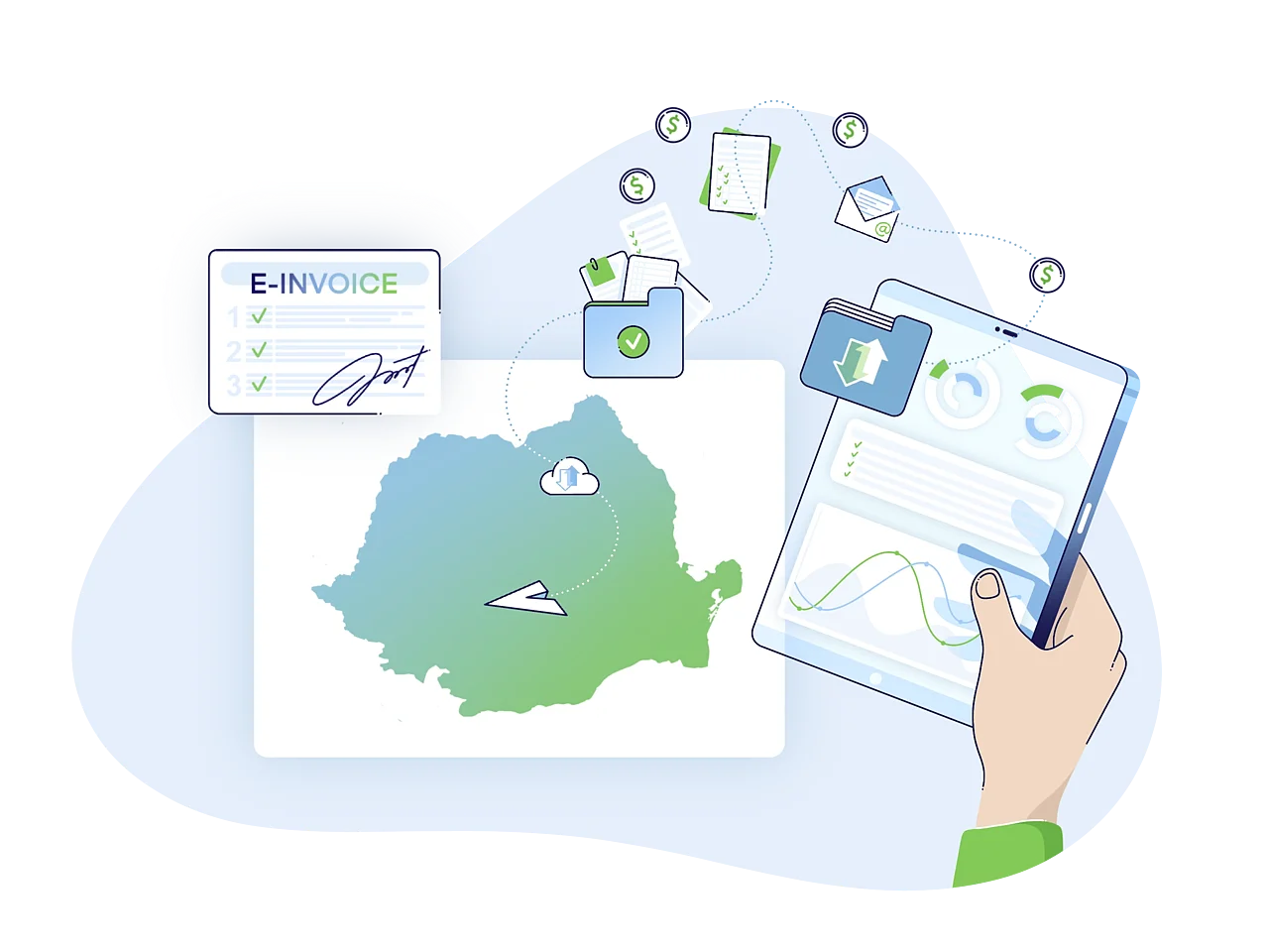 E-invoicing in Romania, mandates e-invoicing for B2B transactions