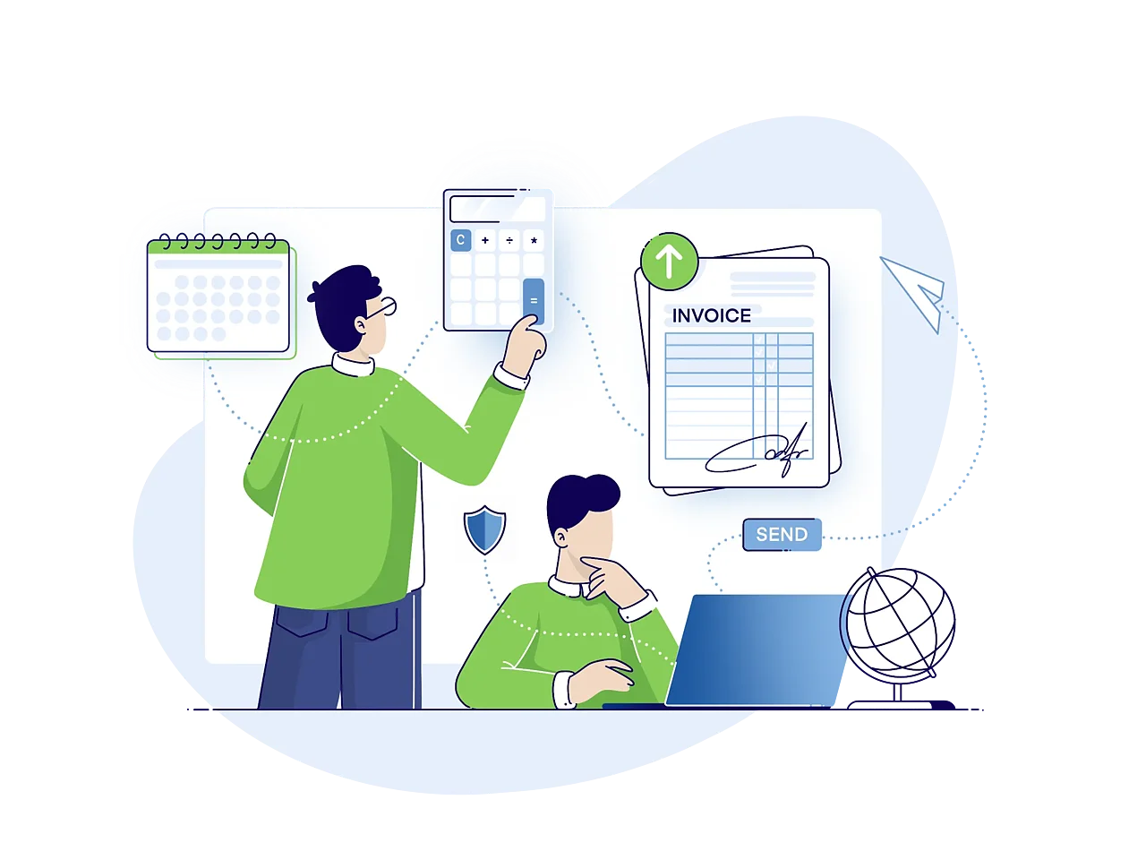 Sending e-invoices to other countries